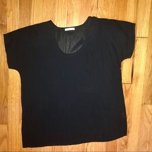 3/$20 Sheer black tee